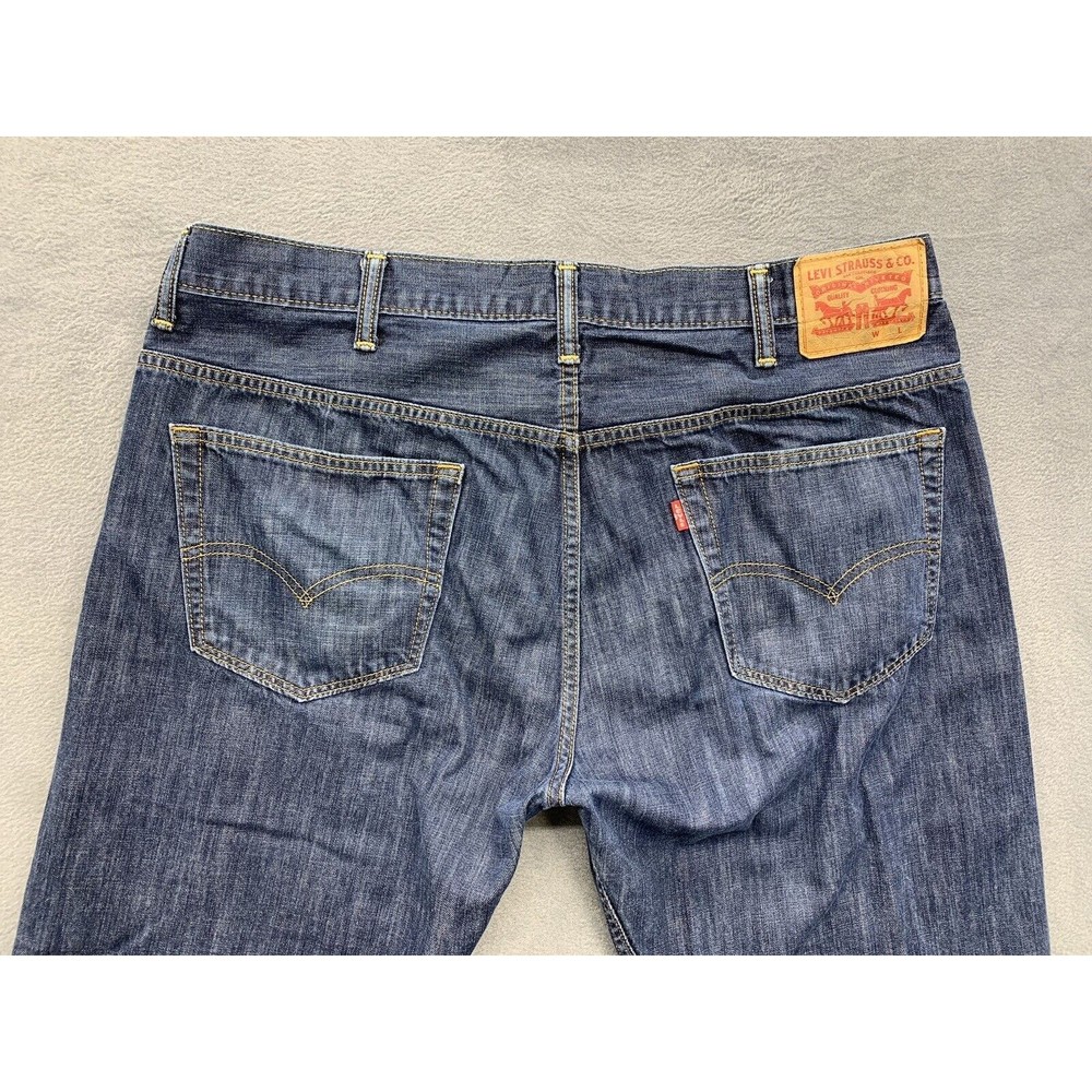 Levi's Strauss 514 Denim Jeans Men's Size 38 X 34 Blue 100% Cotton Straight Leg - Picture 9 of 16